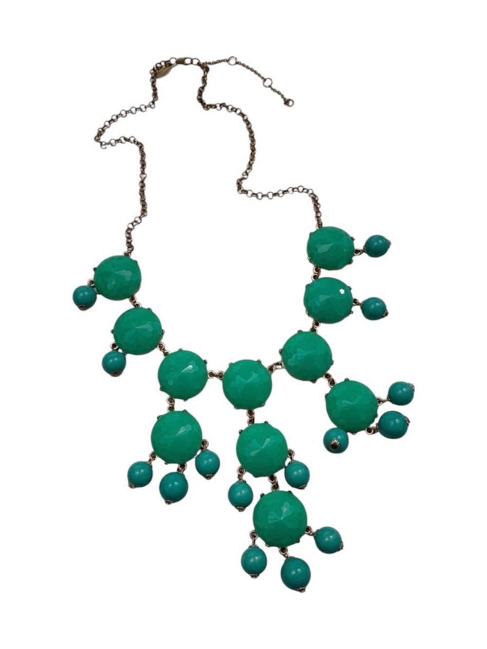 Ily Couture Blue Green Bauble Necklace